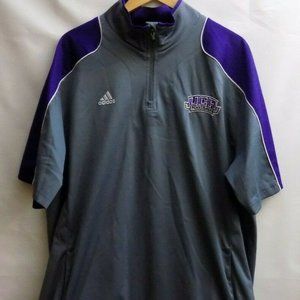 Adidas mens baseball shirt 1/4 zip short sleeve